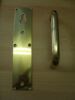 Laquered handle and door plate